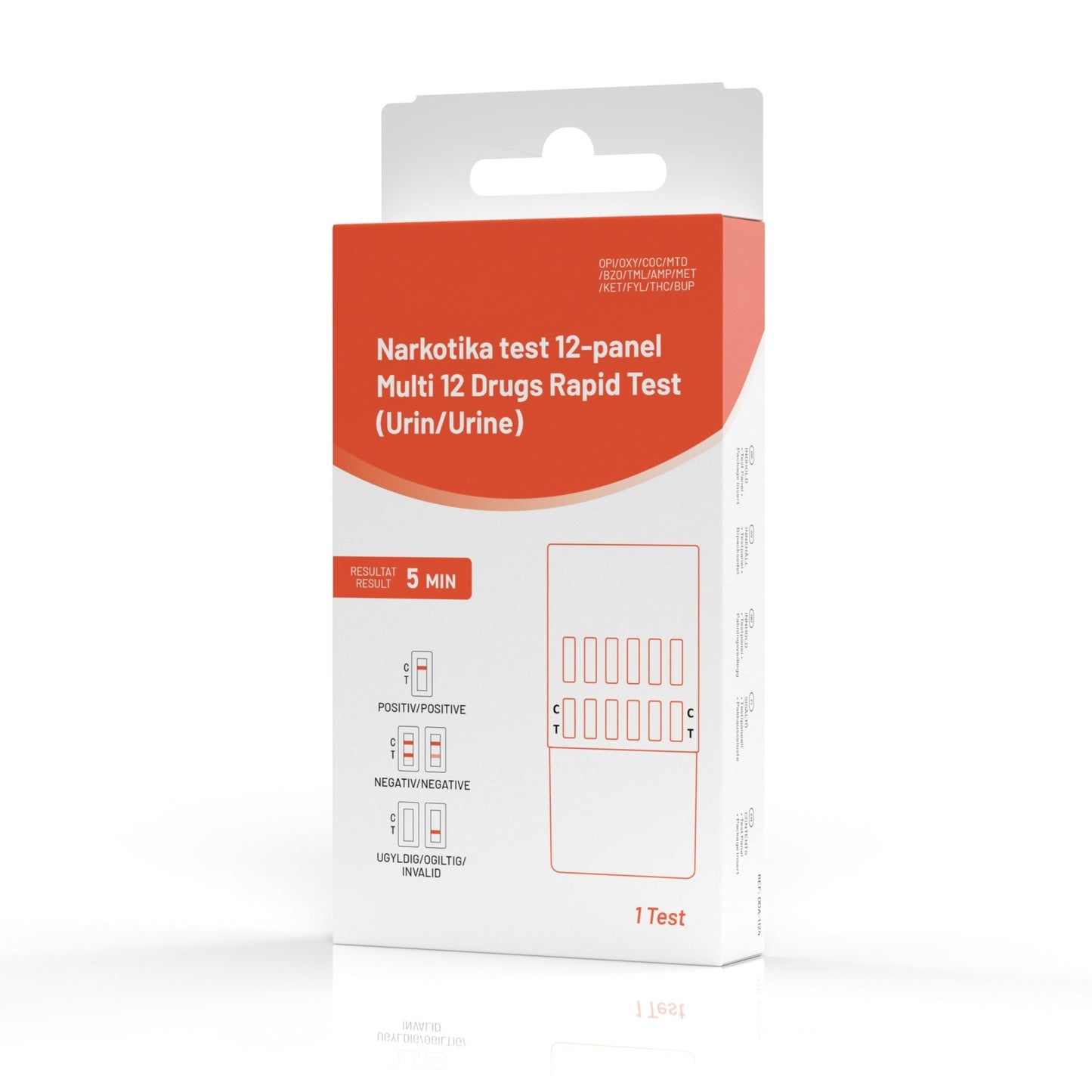 10 stk. Narkotest for 12 stoffer - Nordic Tests ApS