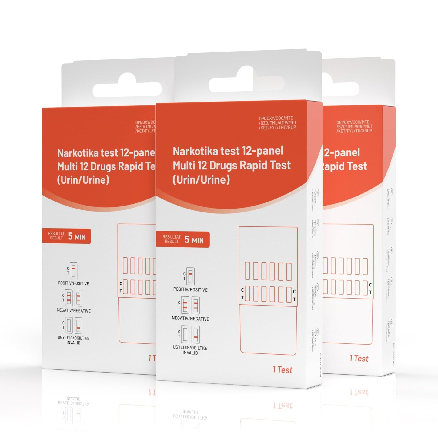 10 stk. Narkotest for 12 stoffer - Nordic Tests ApS