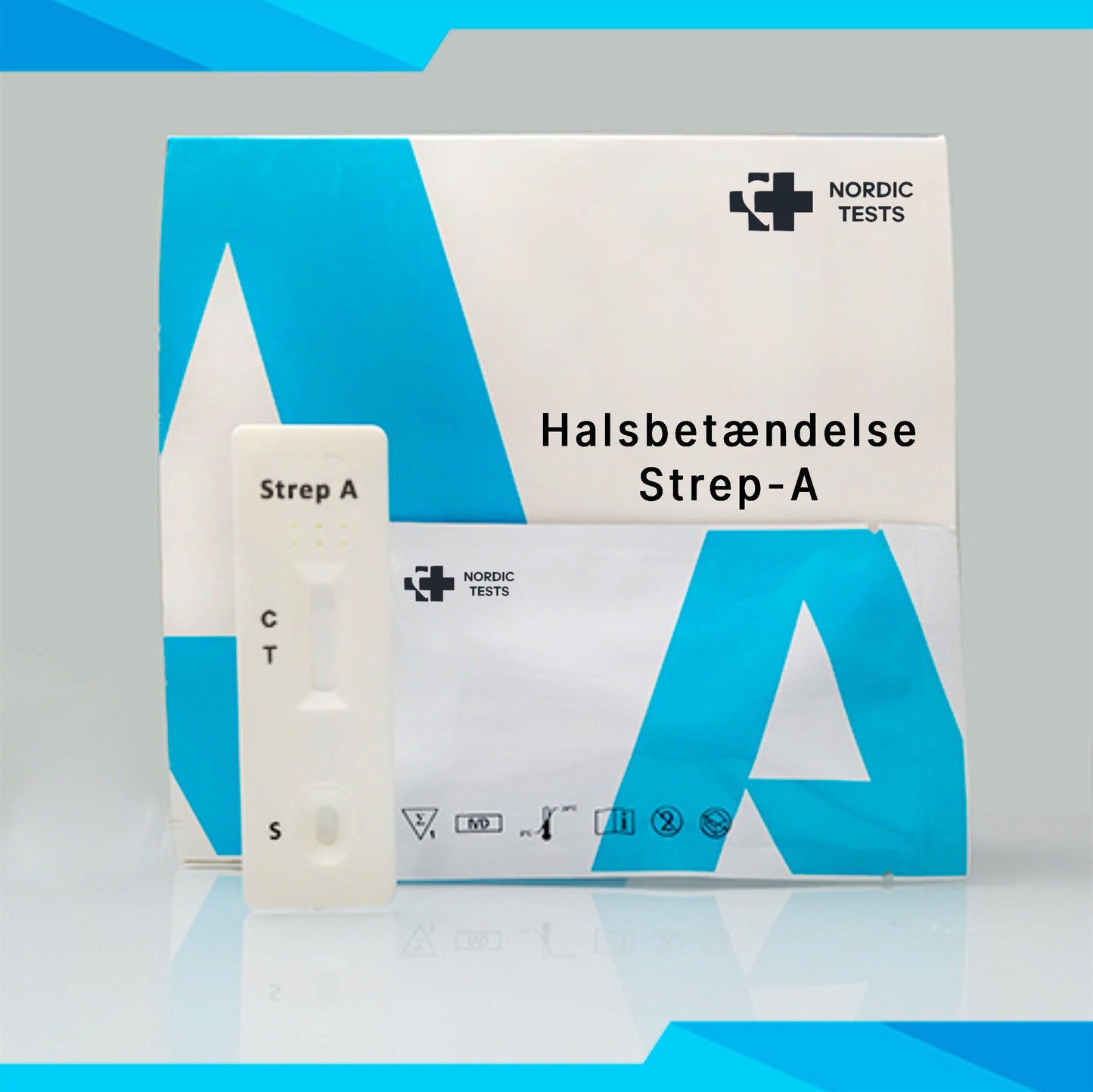 Nem og sikker hjemmetest af strep-a. Test af halsbetændelse.