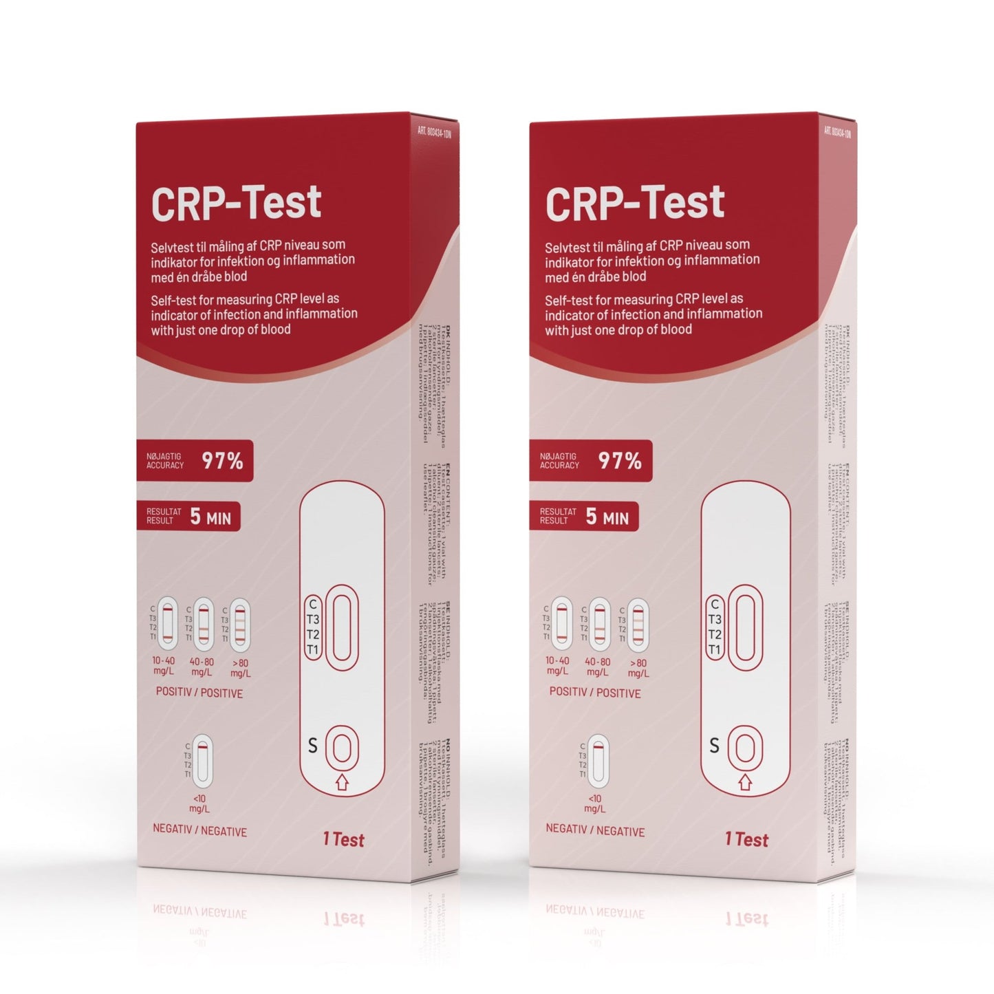 Infektionstal Test (CRP) 2 stk. - Nordic Tests ApS