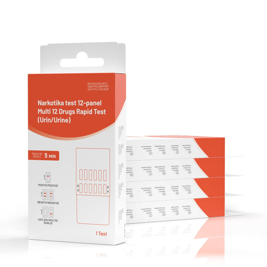 10 stk. Narkotest for 12 stoffer - Nordic Tests ApS