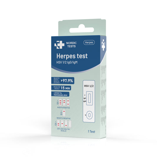 Herpes test - test for Herpes HSV 1 og HSV 2 test hjemme til professionel brug