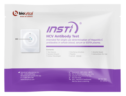 INSTI Hepatitis C Test (50 stk.) - Nordic Tests ApS