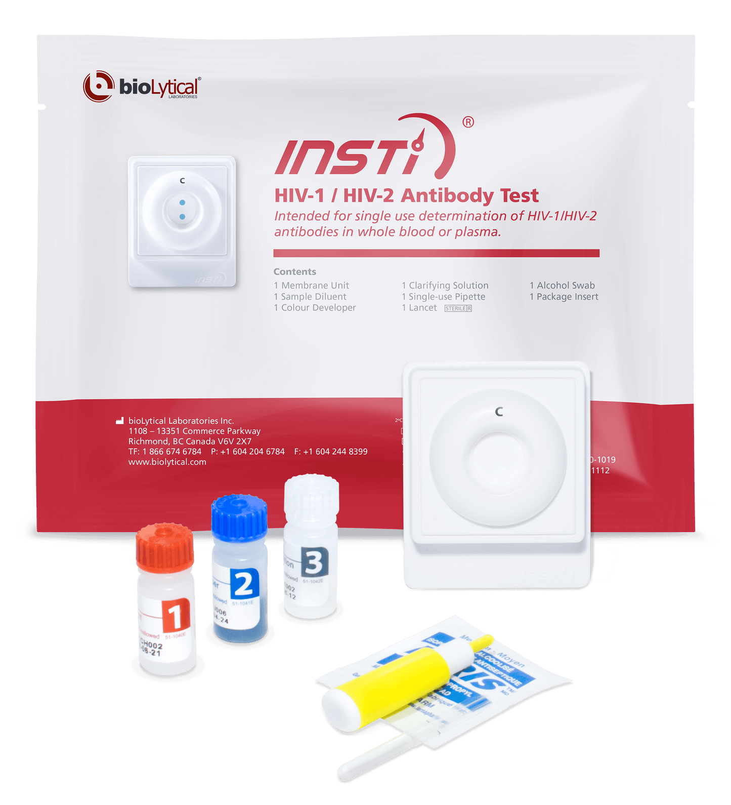 INSTI HIV - 1/HIV - 2 Antistof Test - Nordic Tests ApS