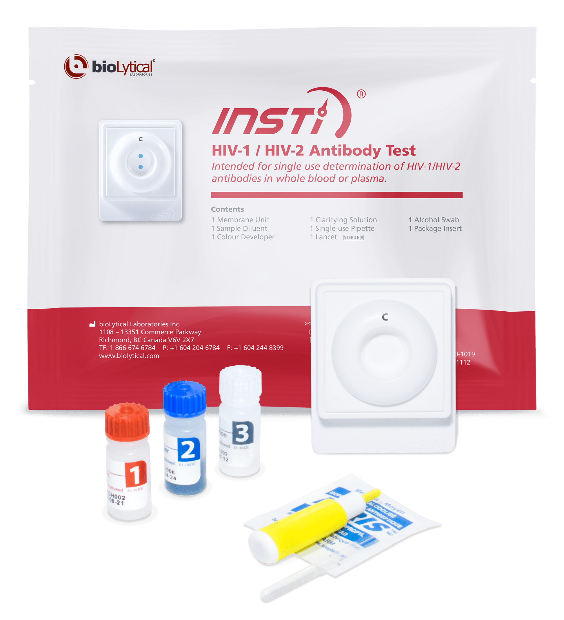 INSTI HIV - 1/HIV - 2 Antistof Test - Nordic Tests ApS